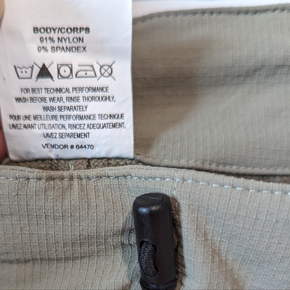 Sugoi Beige Outdoor Capri's with Adjustable Waist - Picture 6 of 7